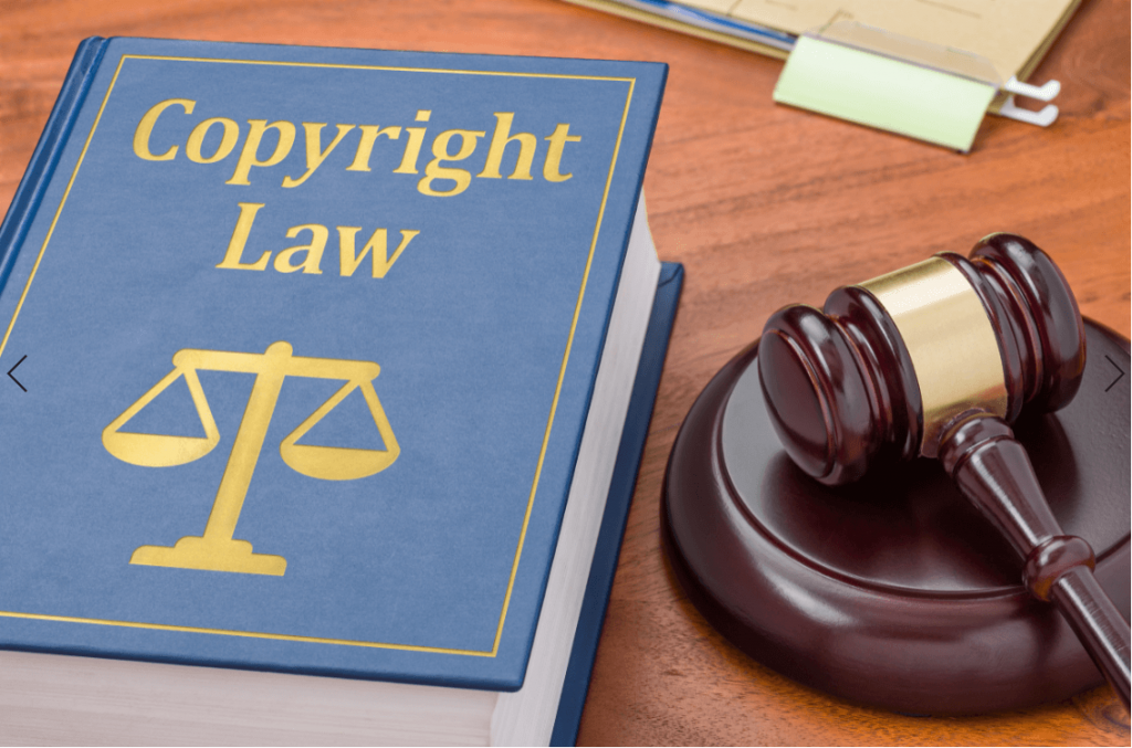 Image of a book, titled "Copyright Law"